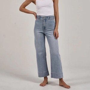 SOLD! Thrills Women’s Size 6 US Wide Leg Belle Crop Jeans Blue High Waist